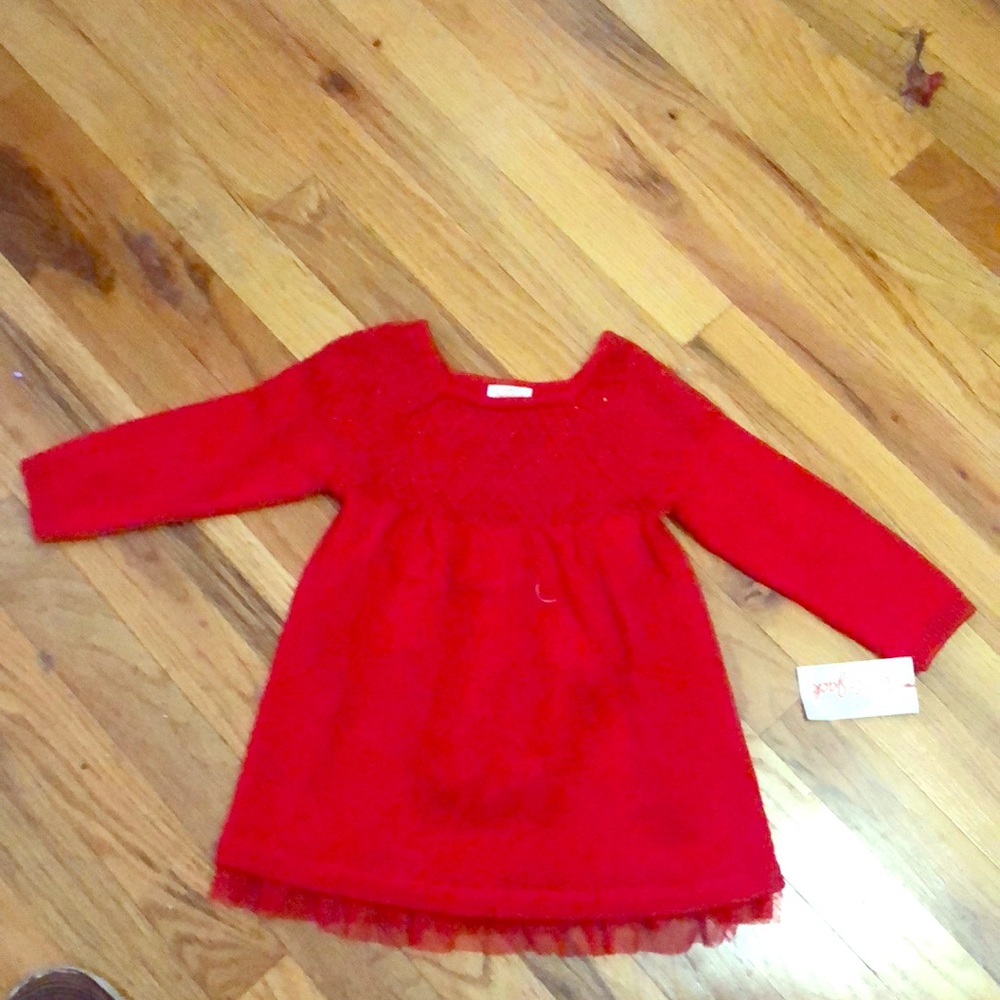 Cat & Jack red sweater dress
